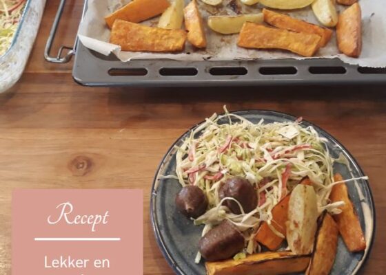 Zoete aardappel uit de oven