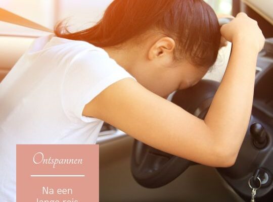 Ontspannen na een lange reis
