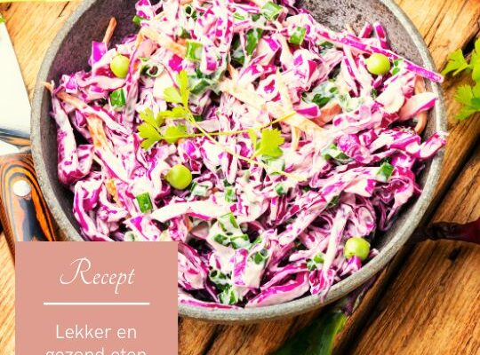 Salade van witte en rode kool